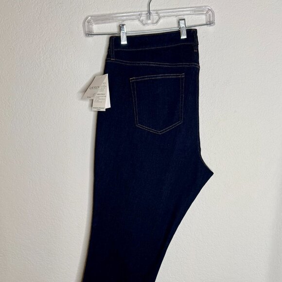 NWT RALPH LAUREN Jeans Woman’s sz 18W Low Rise Modern Straight Curvy Slim Leg - Picture 10 of 10